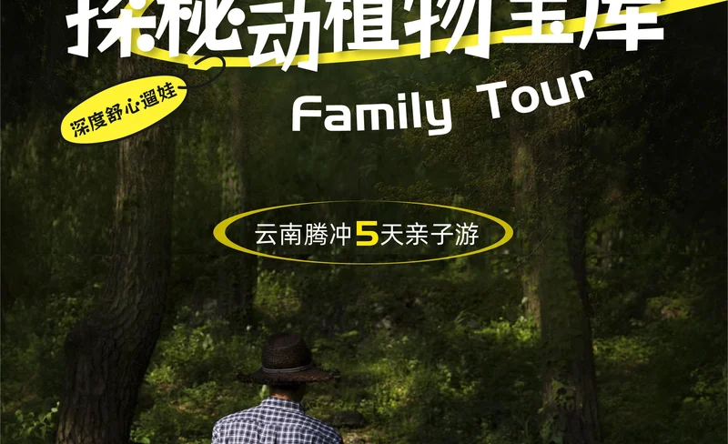 雲南騰衝5天親子游（高黎貢山+熱海景區+野炊體驗+造紙技藝+鮮花餅製作）