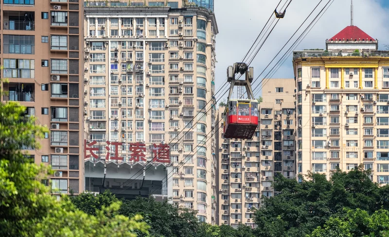 長江索道&湖廣會館&來福士廣場&洪崖洞一日包車遊