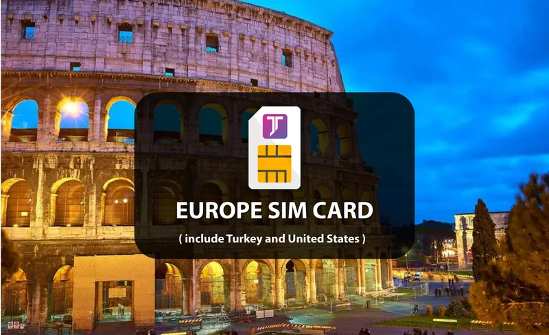 歐洲、土耳其和美國 4G SIM 卡（我的送貨）