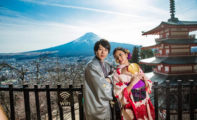 山梨古民家咖啡廳的茶道&和服體驗