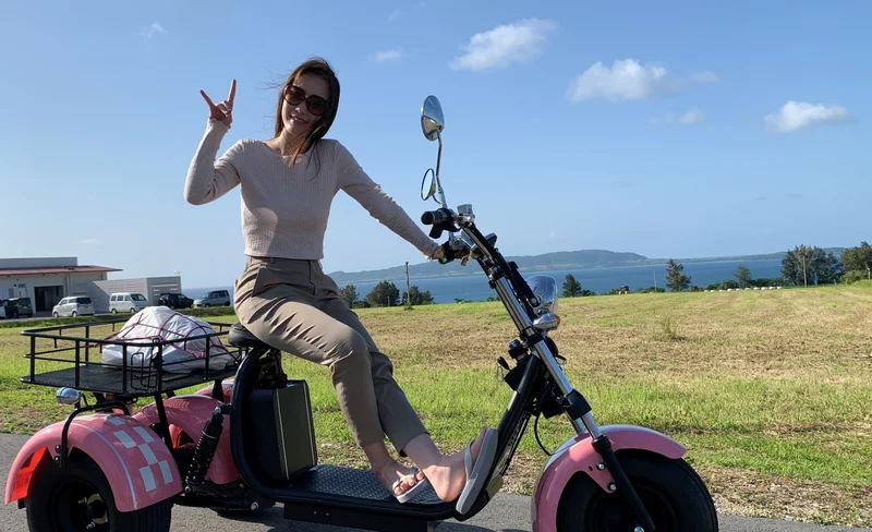 石垣島 Blaze EV Trike 三輪電動車A行程（名藏灣＆富崎海灘＆Kannonsaki 燈塔＆其他景點）