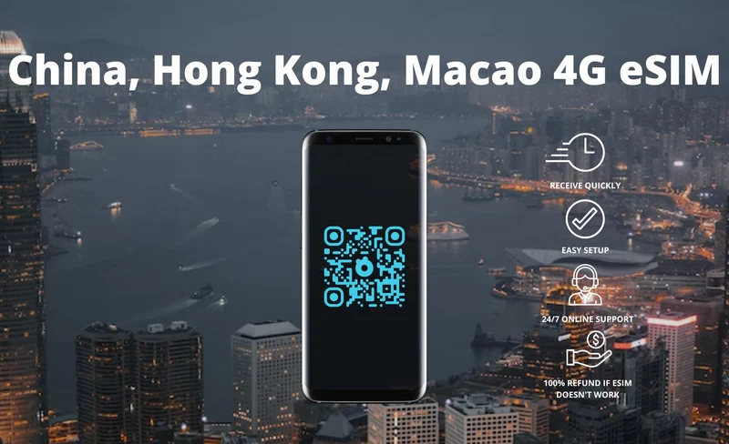 中國／香港／澳門 eSIM 卡（電子郵件 QR Code 開通）