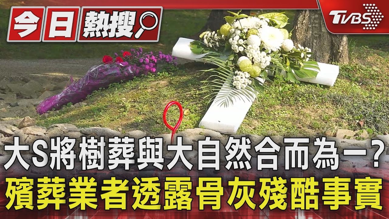 大S將樹葬與大自然合而為一? 殯葬業者透露骨灰殘酷事實｜TVBS新聞 @TVBSNEWS01