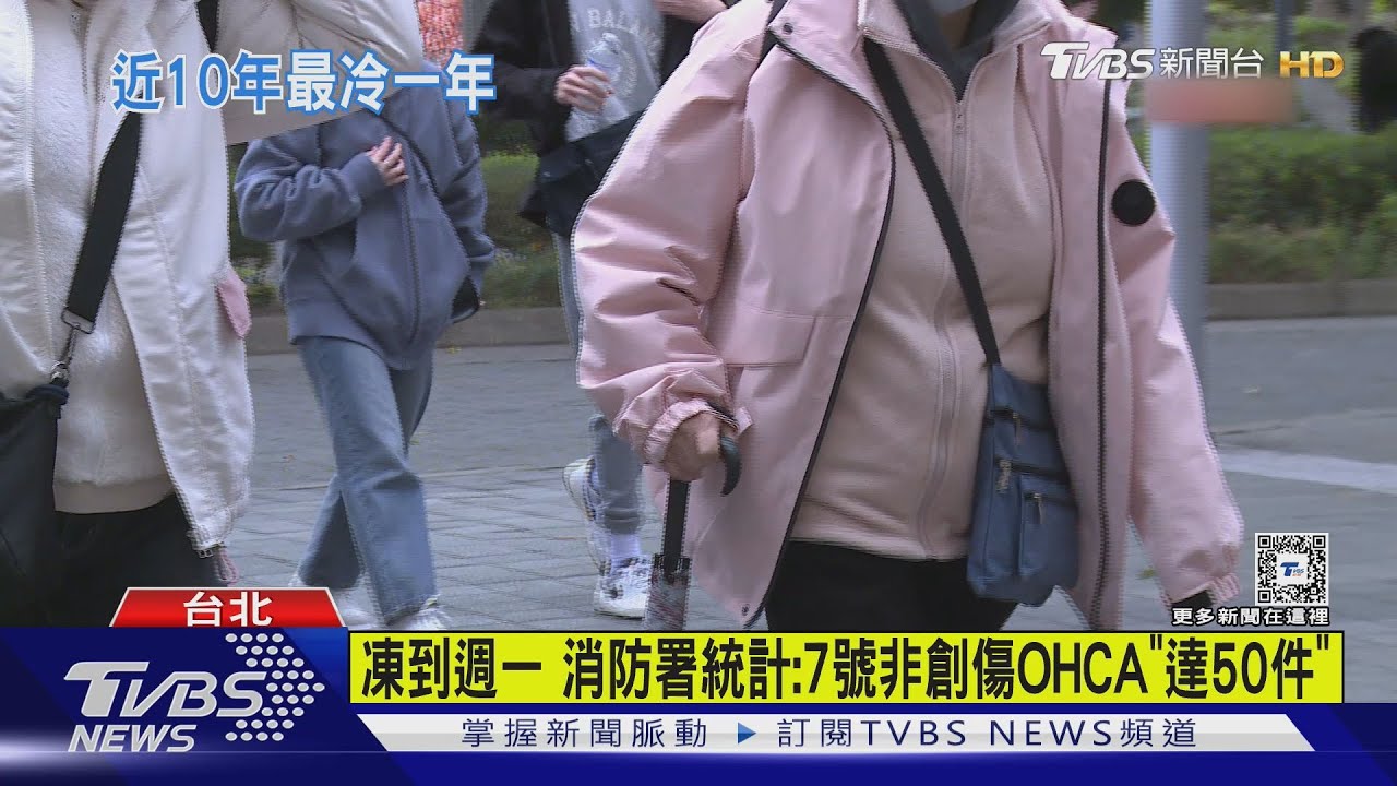 凍到週一 消防署統計:7號非創傷OHCA「達50件」｜TVBS新聞 @TVBSNEWS01