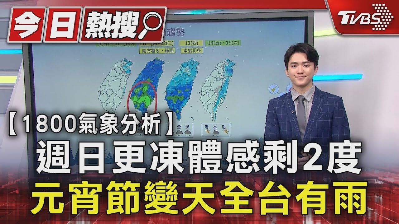 週日更凍體感剩2度 元宵節變天全台有雨｜TVBS新聞 @TVBSNEWS01