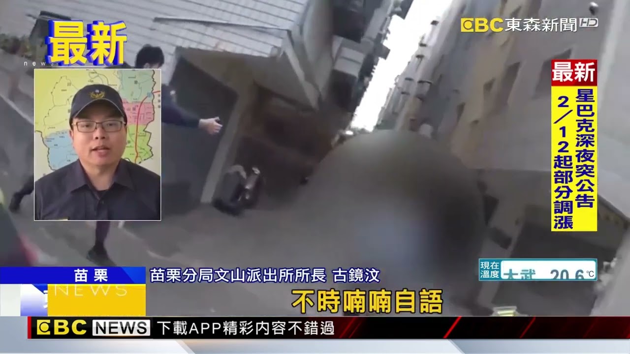 醉男持刀毀車亂揮 被警噴辣椒水+電擊壓制@newsebc