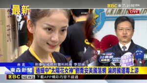 通緝中「太陽花女神」劉喬安美國落網 淪跨國運毒上游 @newsebc