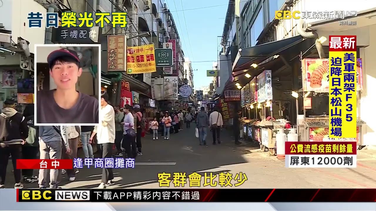 逢甲商圈空租店面多 高租金.競爭大攤商難撐@newsebc