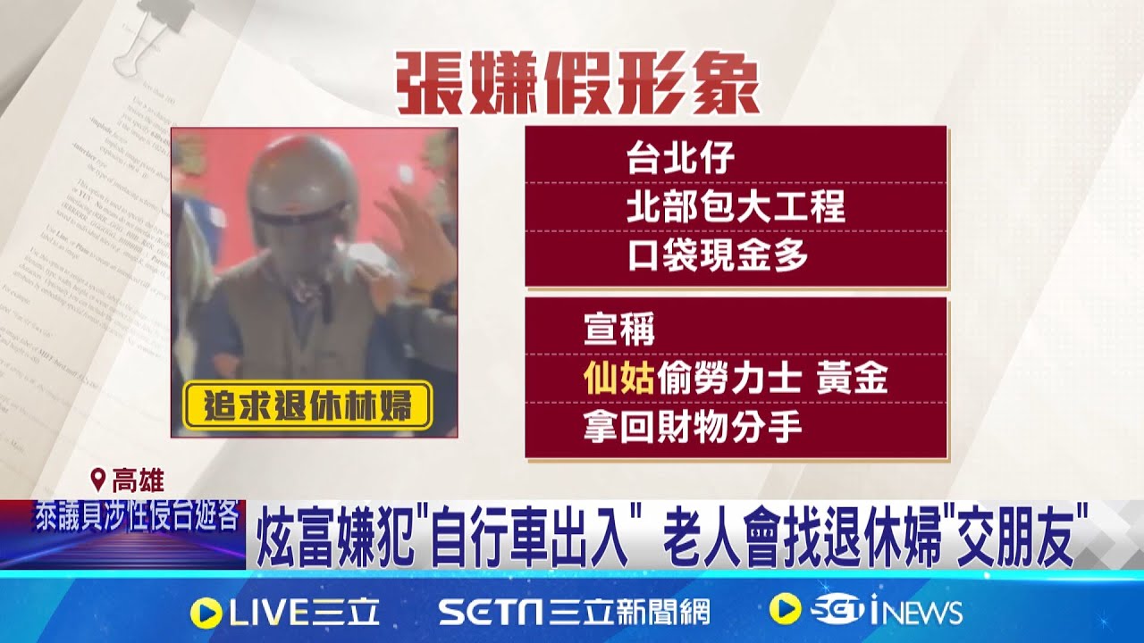 張嫌炫富! 掏整捲鈔票稱”工頭退休” 塑老實形象 嫌犯老人會塑”老實形象” 控愛美”仙姑”偷勞力士│記者 徐士庭 朱怡蓉│新聞一把抓20250208│三立新聞台