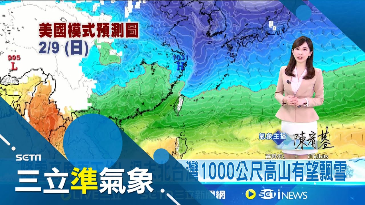 強風特報! 桃園-台南.東南部及澎湖防9-10級強風 寒流強襲南下!  何時回暖? 下週一白天各地晴朗穩定 氣溫逐日回暖│氣象主播 陳宥蓉│三立準氣象20250206│三立新聞台