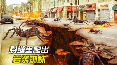 地面裂開一條縫隙，無數巨型岩漿蜘蛛爬了出來，科幻，奇幻，電影，解說，獵奇，懸疑，冒險，超能力，巨獸