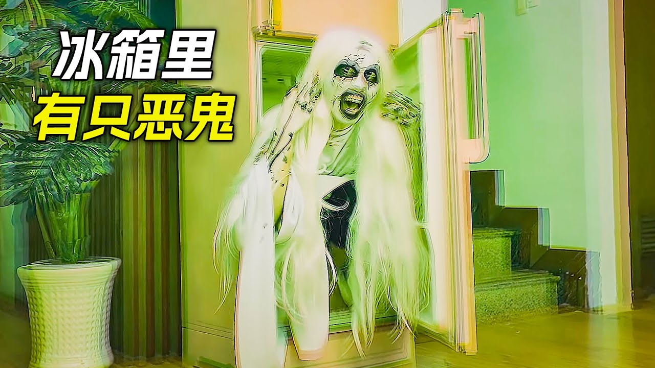冰箱裡鑽出一隻白色鬼影，沒想到被家裡的寵物收拾了，科幻，奇幻，短片，解說，獵奇，喜劇，搞笑，short films，8個短片解說合集
