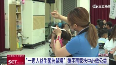 台南家扶中心攜手「一家人益生菌洗髮精」　舉辦兒童節公益聯歡活動│三立新聞台