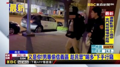 又是你！男專偷信義區 趁民眾「喝多」下手行竊@newsebc