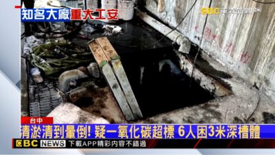 長耕國際烤漆廠工安意外 「放流槽清淤」6人暈倒 @newsebc