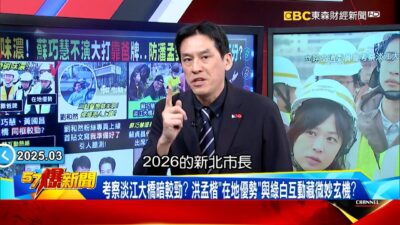 【新北市長前哨戰】「洪孟楷、蘇巧慧、黃國昌」考察淡江大橋暗較勁？蘇貞昌替女跑行程還聯英抗賴？ 【57爆新聞】 @57BreakingNews #徐俊相 #黃暐瀚 #2025
