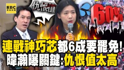 徐巧芯「不服就幹」成罷免標靶...國民黨要團滅了？！黃暐瀚曝關鍵「仇恨值太高」：欲除她而後快！ - 徐俊相【57爆新聞 精選】⁨@57BreakingNews
