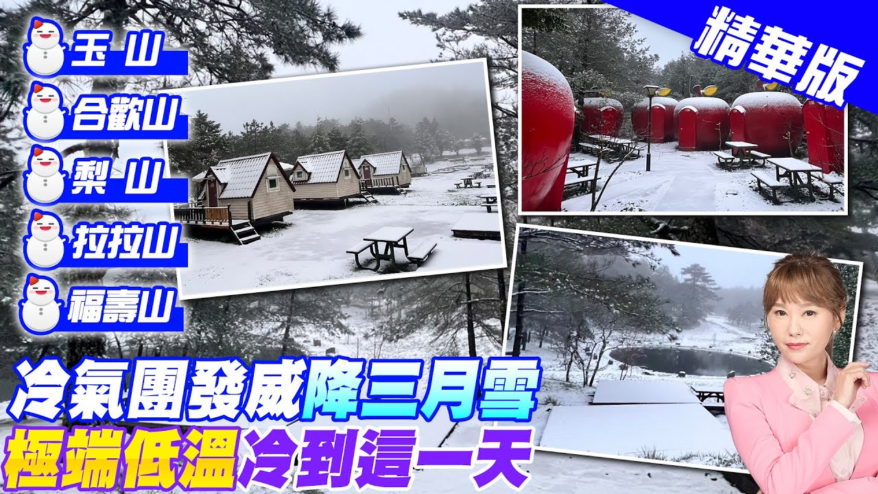 【洪淑芬報新聞】三月雪來了!”寒流級”冷氣團 大雪紛飛童話美景曝 精華版