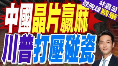 中國晶片贏麻 川普打壓碰瓷｜蔡正元.栗正傑.楊永明深度剖析?【林嘉源辣晚報】精華版 @中天新聞CtiNews
