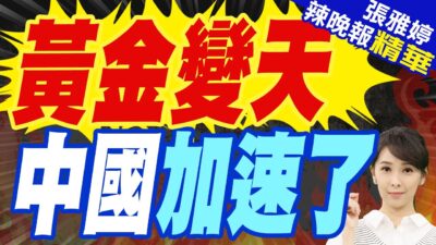 中國2月外匯儲備規模上升 央行連續四個月擴大黃金儲備｜黃金變天 中國加速了｜苑舉正.張延廷.李永萍深度剖析?【張雅婷辣晚報】精華版 @中天新聞CtiNews