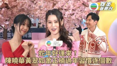 蛇年好運來！藝人過年習慣逐個數－黃翠如 蕭正楠 及 陳曉華