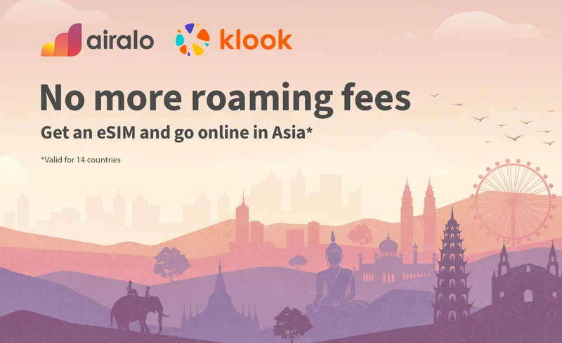 亞洲地區1-100 GB eSIM卡（Airalo提供）-KLOOK