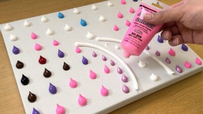 粉紅森林繪畫 / 壓克力畫 / 小紅帽的畫法