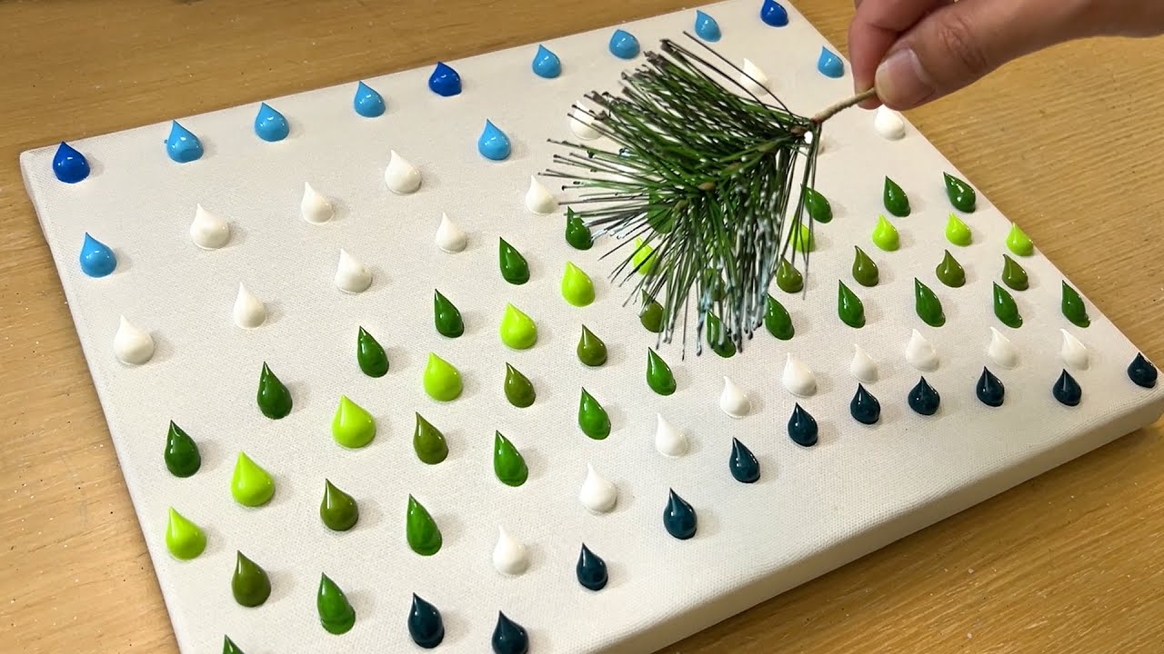 松針繪畫技巧/鄉村道路繪畫