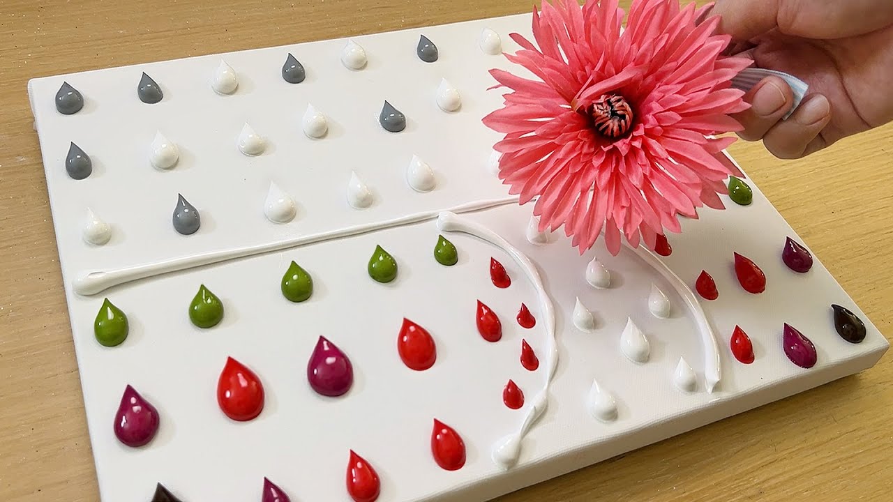 繪畫技法|壓克力|雨中行走