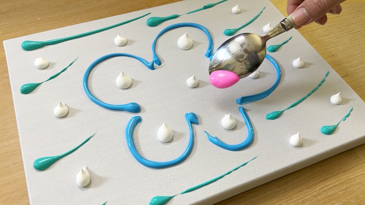 湯匙畫技法/壓克力畫