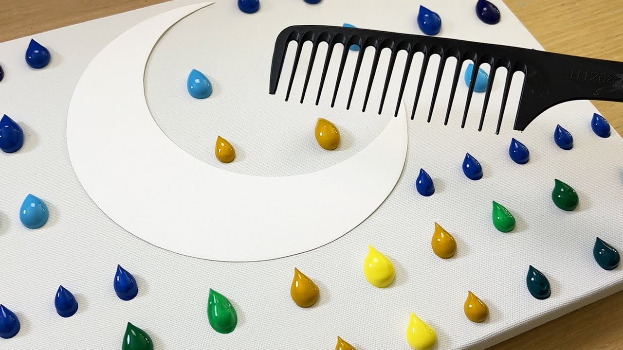 月光下梳理繪畫技法/壓克力畫