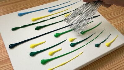 畫深林田野/壓克力畫技法