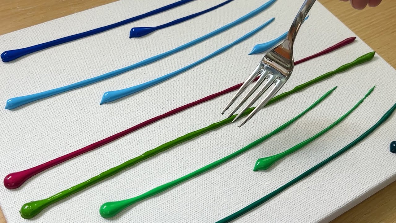 畫螢火蟲森林 / 簡易壓克力畫技法