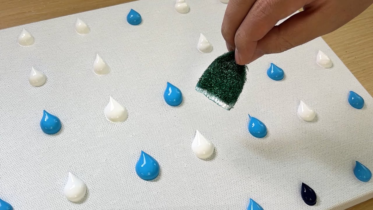 畫松樹 / 簡單的壓克力畫技法