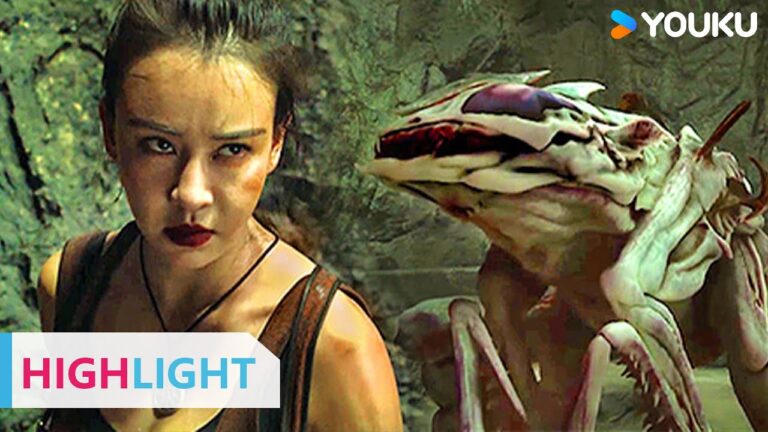 ENGSUB 美女被恐怖怪兽追击跌落湖底! |【深渊宝藏 Skull Island】| YOUKU MOVIE | 优酷电影 hq720