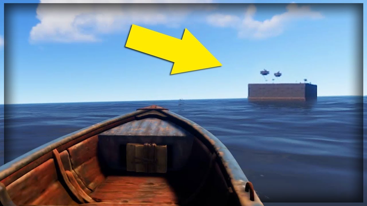 【DE JuN】RUST – 超有錢海上基地，藏匿大量寶物！！