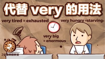 阿滴英文｜還在用 very 形容「非常」嗎? 快來學代替 very 的用法喔!【2分鐘英語教室】