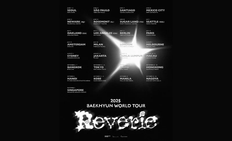 邊伯賢演唱會2025台北站｜2025 BAEKHYUN WORLD TOUR [Reverie] IN TAIPEI｜林口體育館-KLOOK