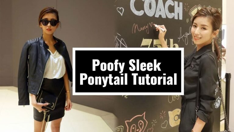 時尚油頭馬尾教學 Poofy Sleek Ponytail Tutorial ♥ Nancy hq720