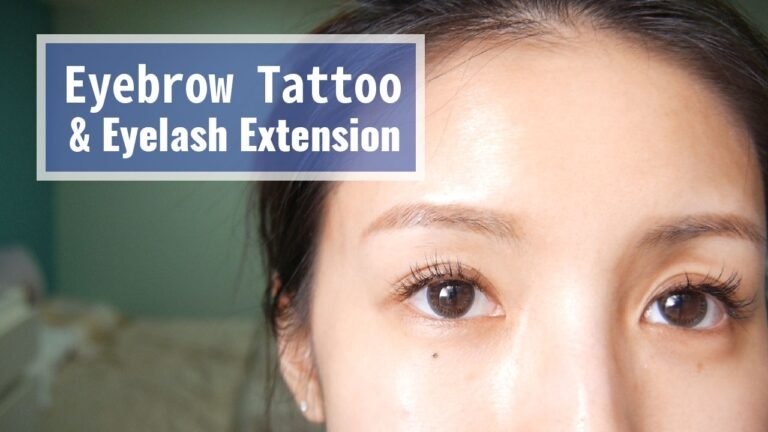 飄眉/霧眉/接睫毛分享 Eyebrow Tattoo & Lash Extension ♥ Nancy hq720