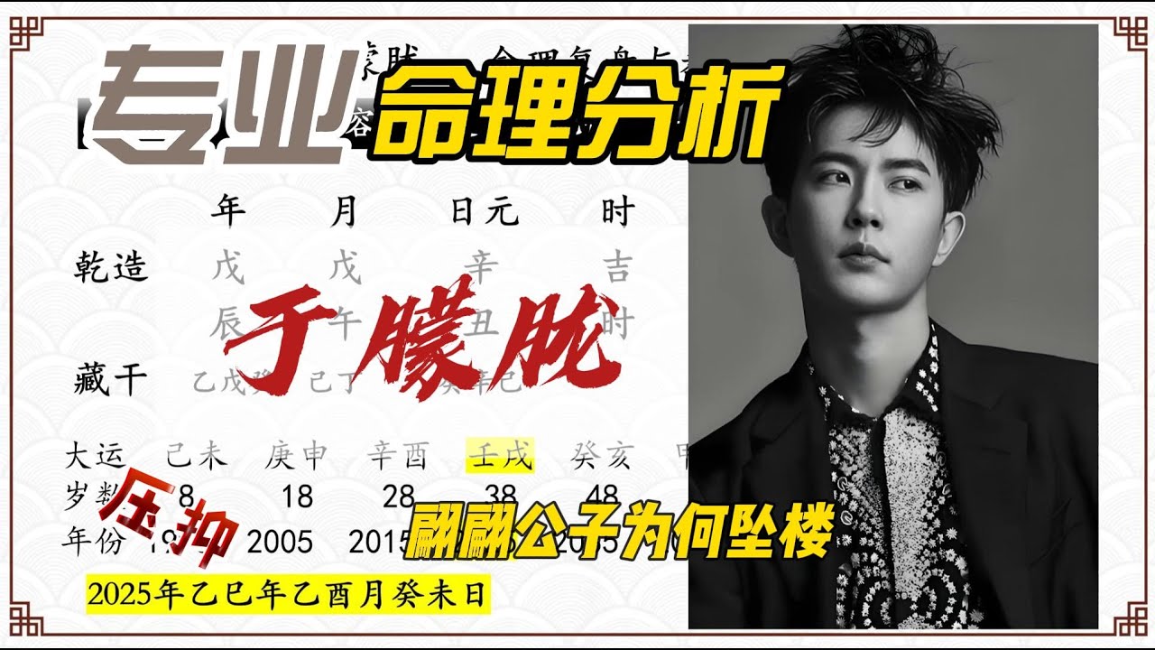 【八字解读与教学】于朦朧的生死劫數，早已寫在生命劇本當中~~ #算命 #八字 #玄學  #命理   #于朦胧