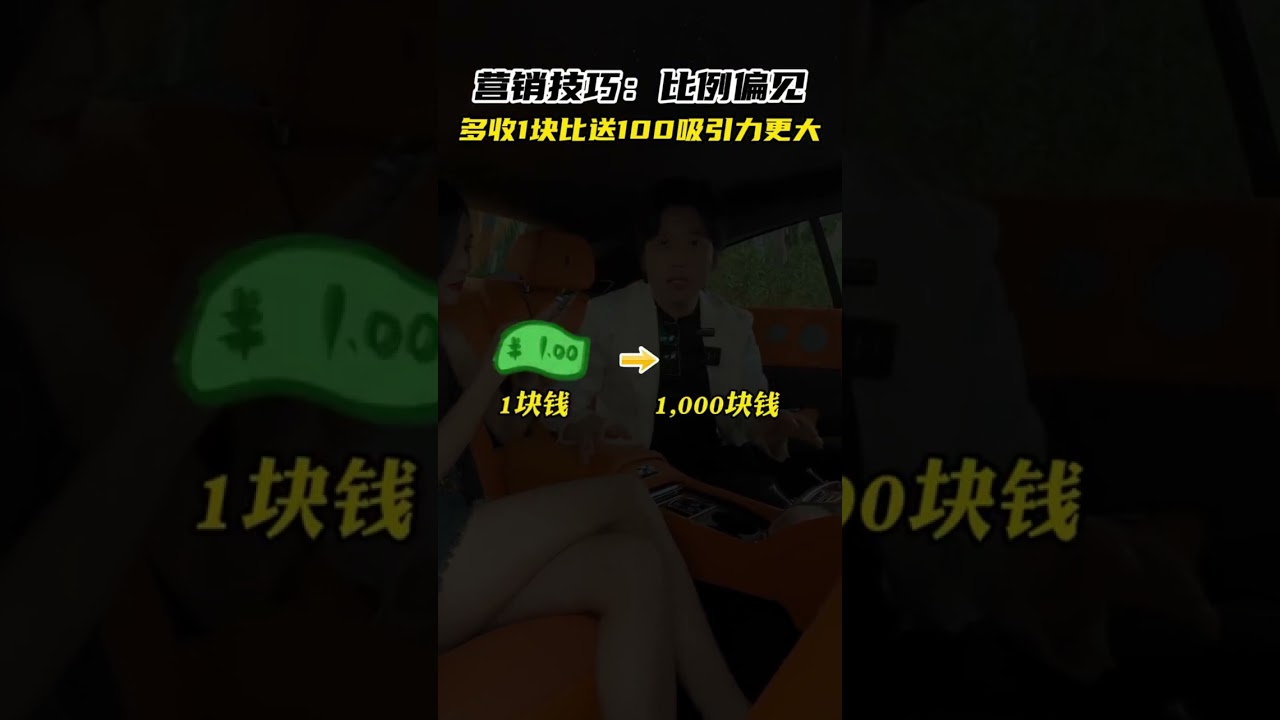 做生意收1塊比送100塊吸引力更大！你敢信嗎？#商業思維 #營銷思維 #生意經 #創業 #實體店經營